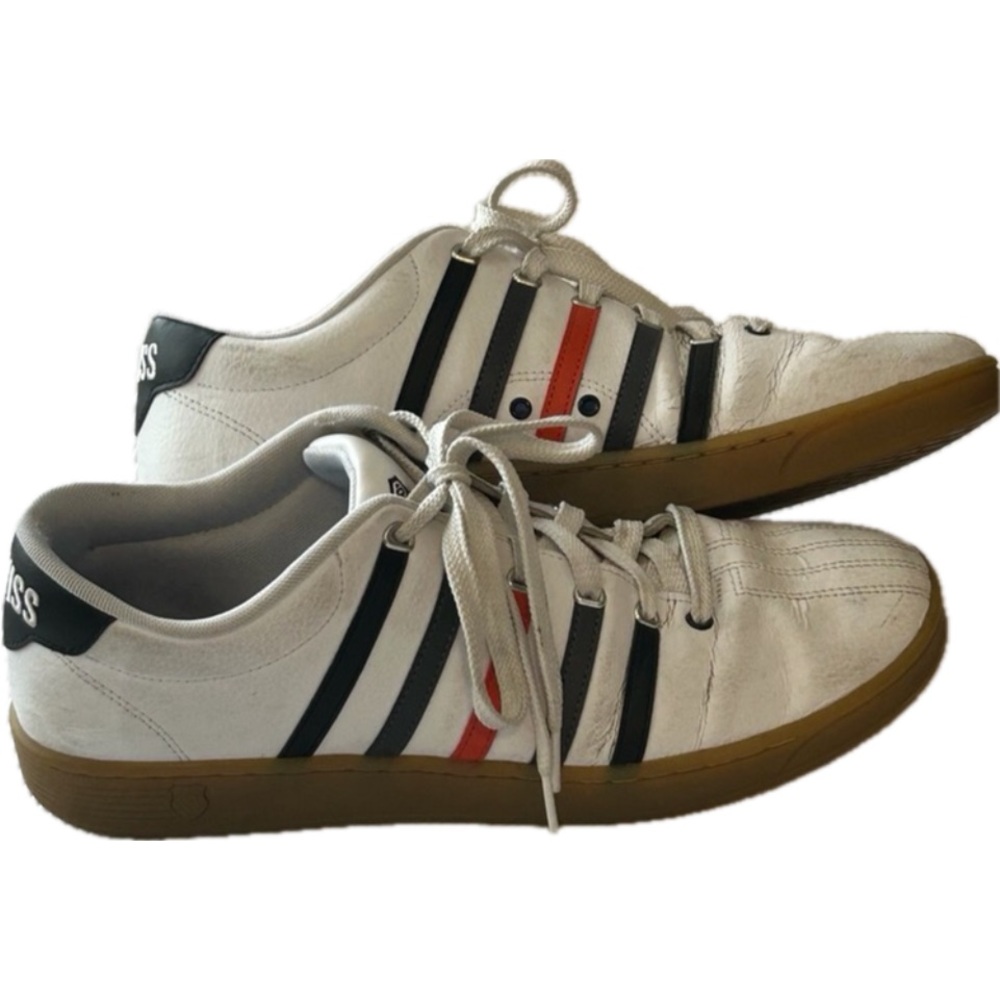 K SWISS Men's Size 12 Palisades Leather Low Top Sneakers in great condition